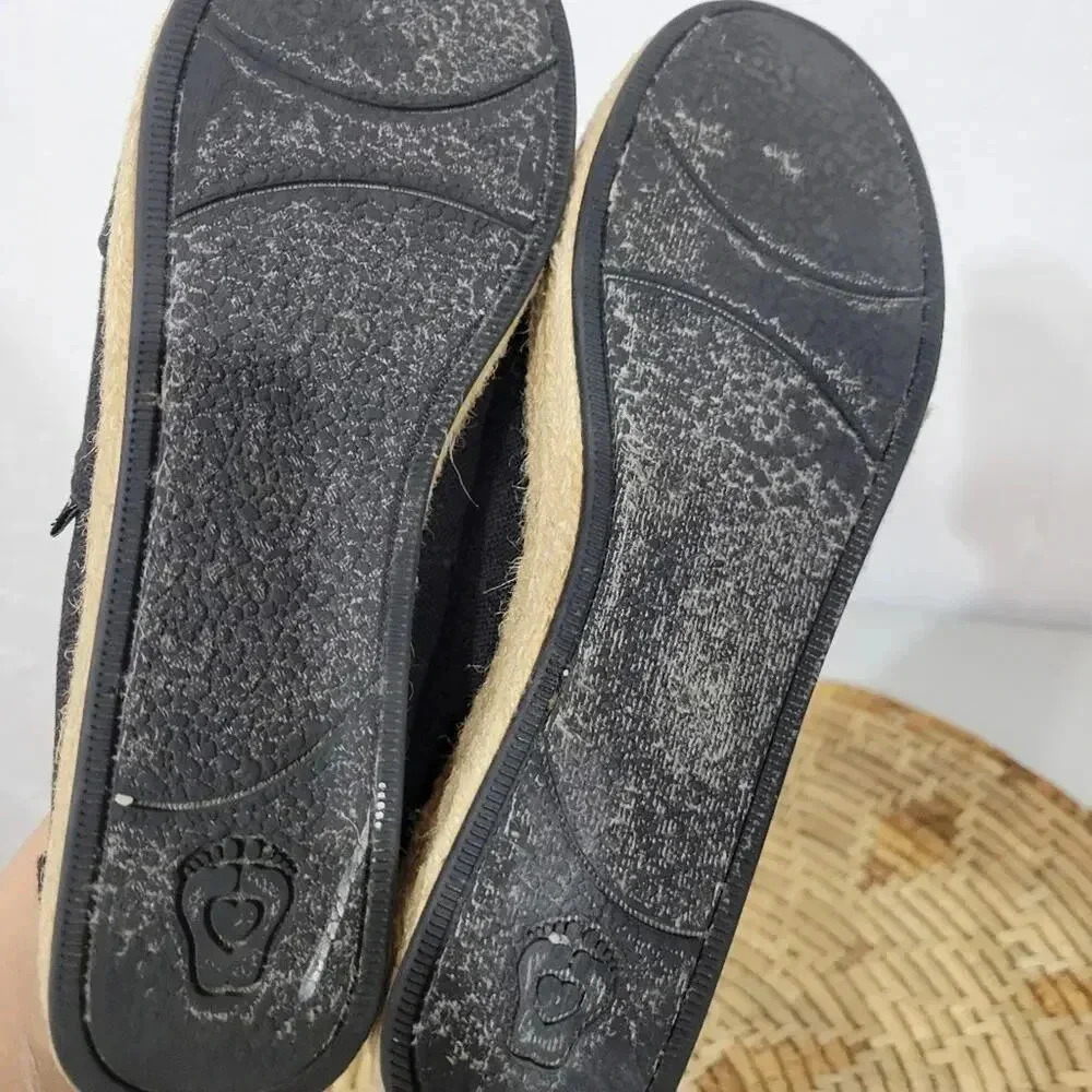 BOBS from Skechers Black Canvas Espadrille Flats - Picture 5 of 5
